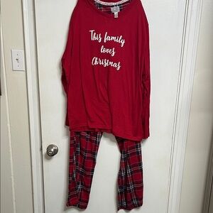 Red Christmas Pajama Set